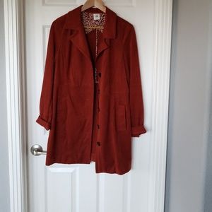 Faux suede jacket